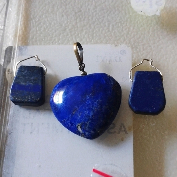 ππMagnificent!/Lapis lazuli pendant setππ - Picture 3 of 8